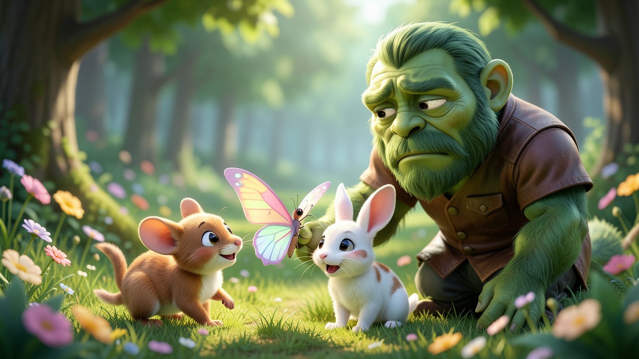 El ratoncito y la mariposa