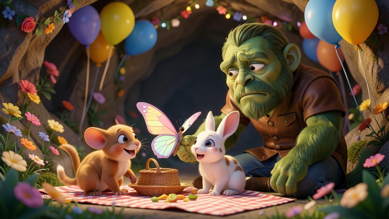 El ratoncito y la mariposa