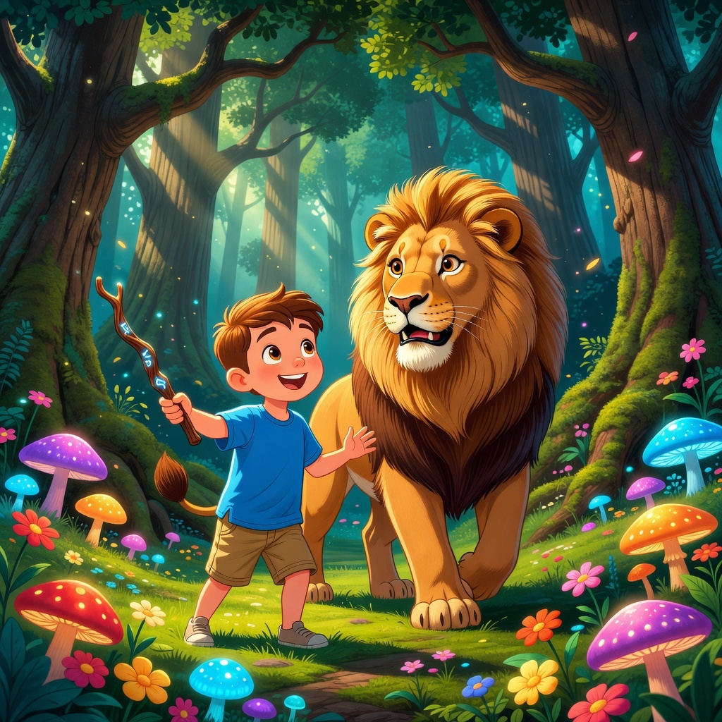 Bruno y su amigo el León