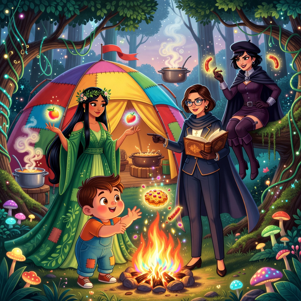 La magia de la comida en el campamento