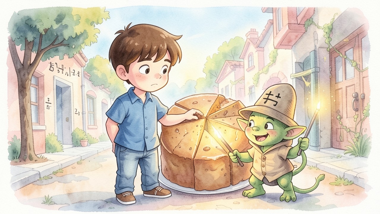 El reino de las fracciones y el pastel mágico