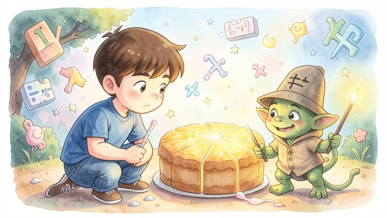El reino de las fracciones y el pastel mágico