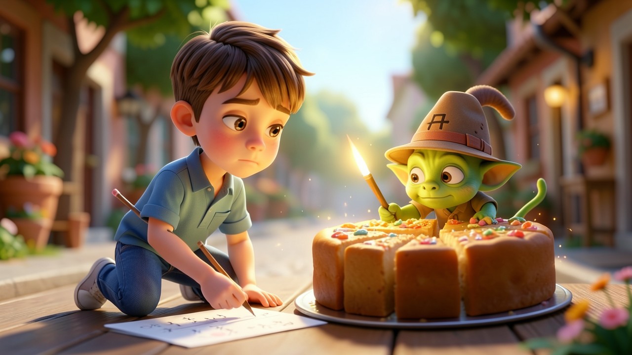 El reino de las fracciones y el pastel mágico