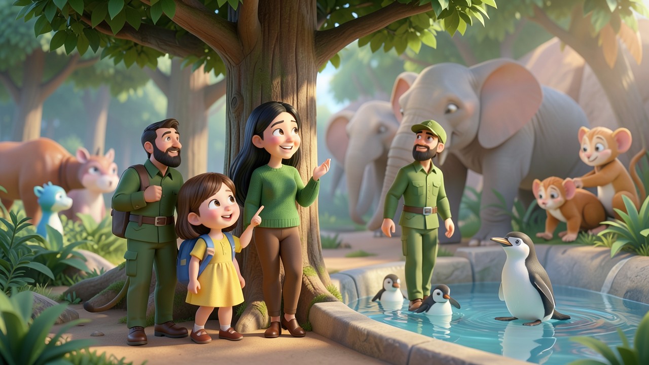 El nido del loro en el árbol alto