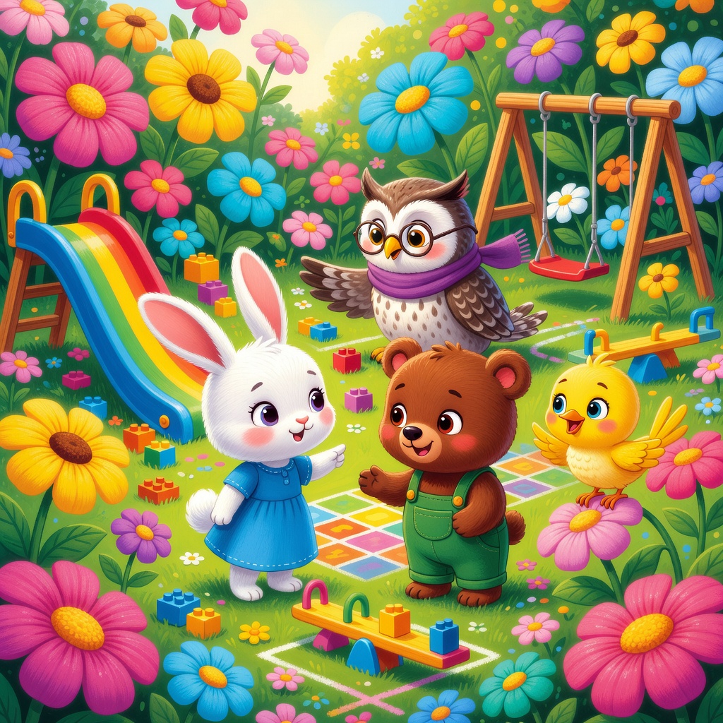 "La gran aventura de los amigos del jardín".