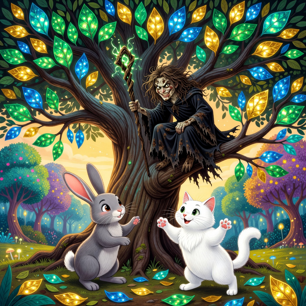 La amistad del conejo y el gato