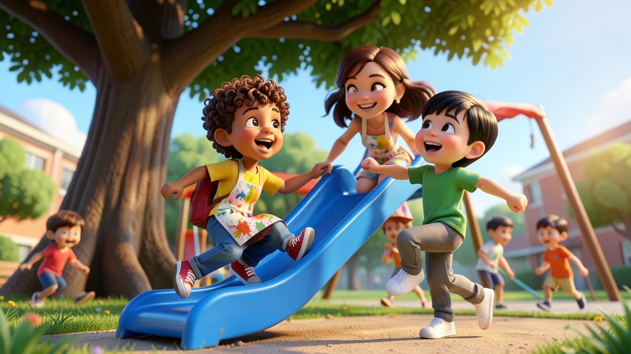 Mateo y la Puerta de los Colores: Una Aventura Escolar