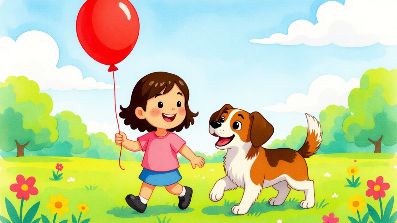 El Globo Rojo y el Viento Travieso — Página 1