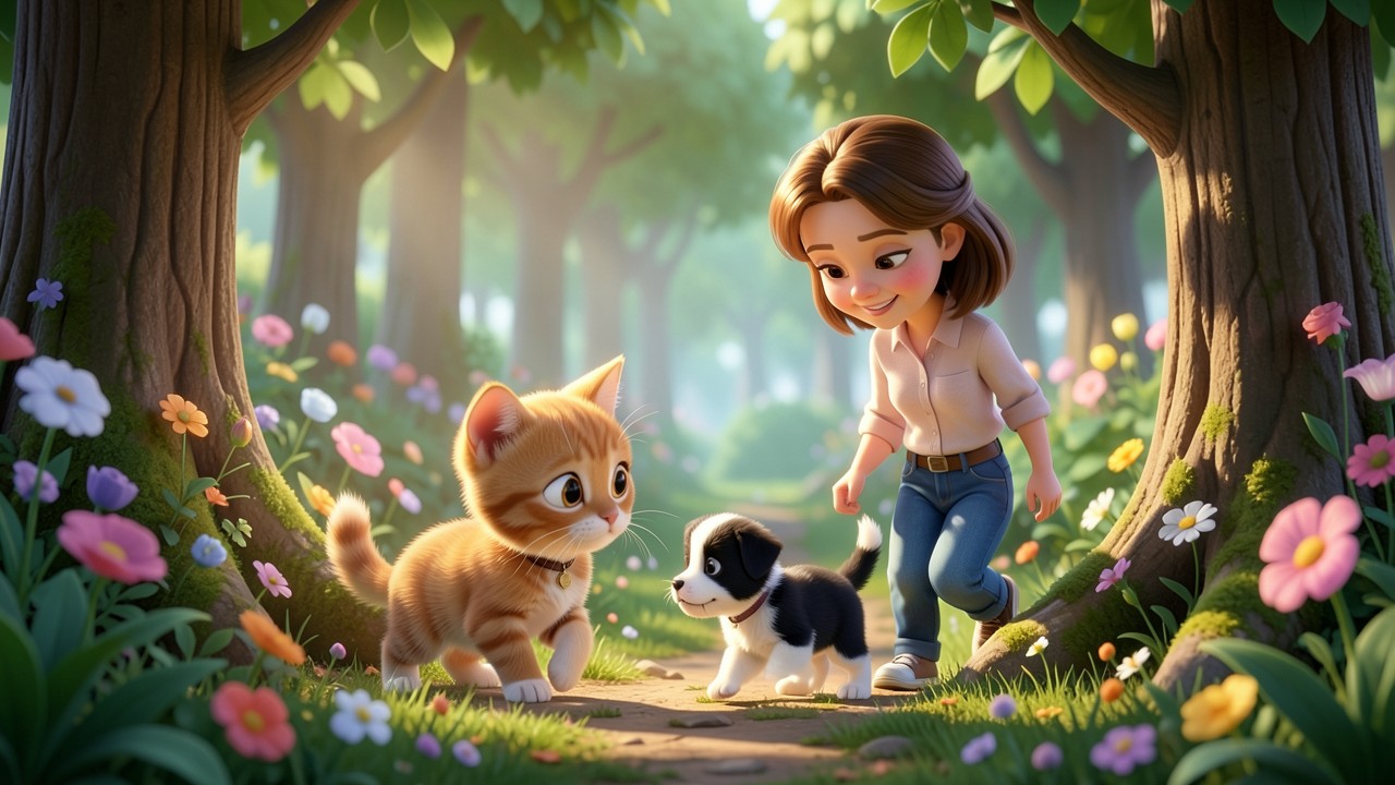 Gorky y el perro perdido en el bosque