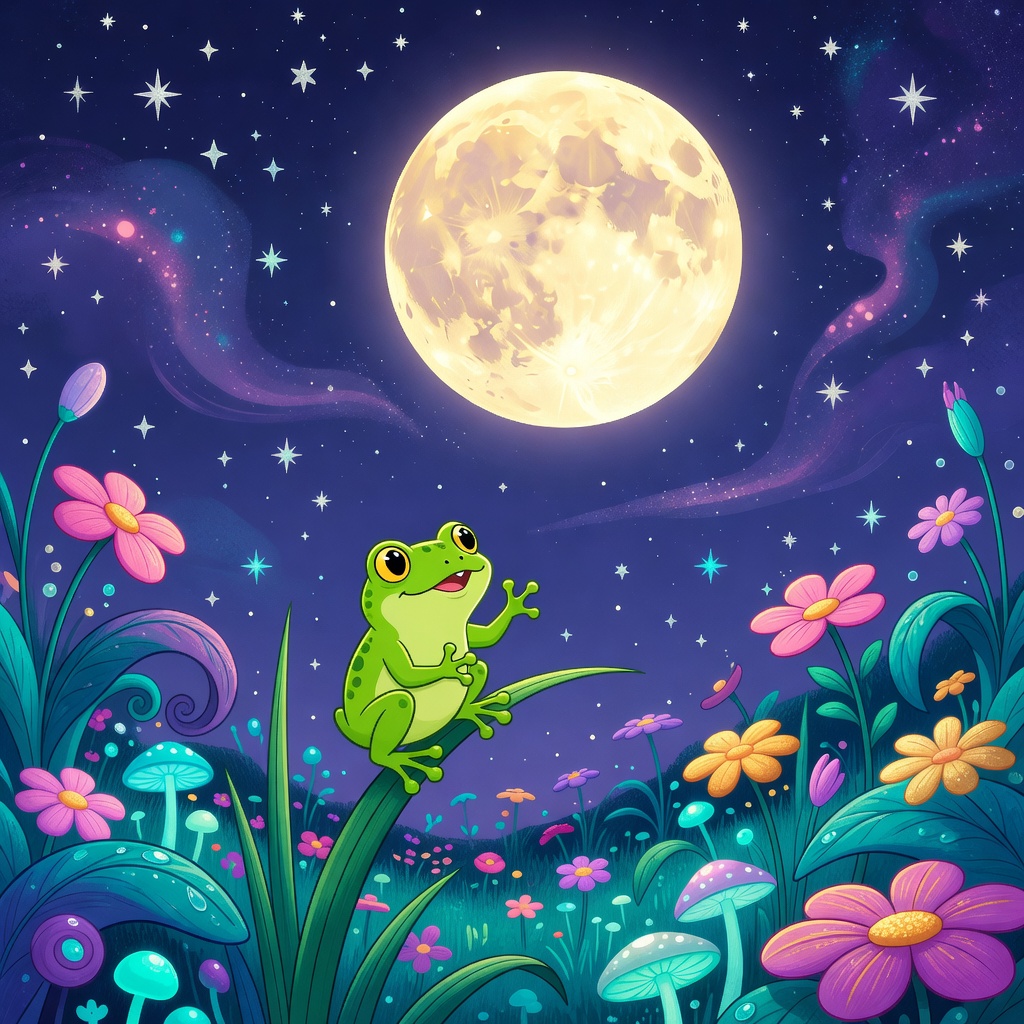 🌙🐸 La ranita y el deseo de la Luna