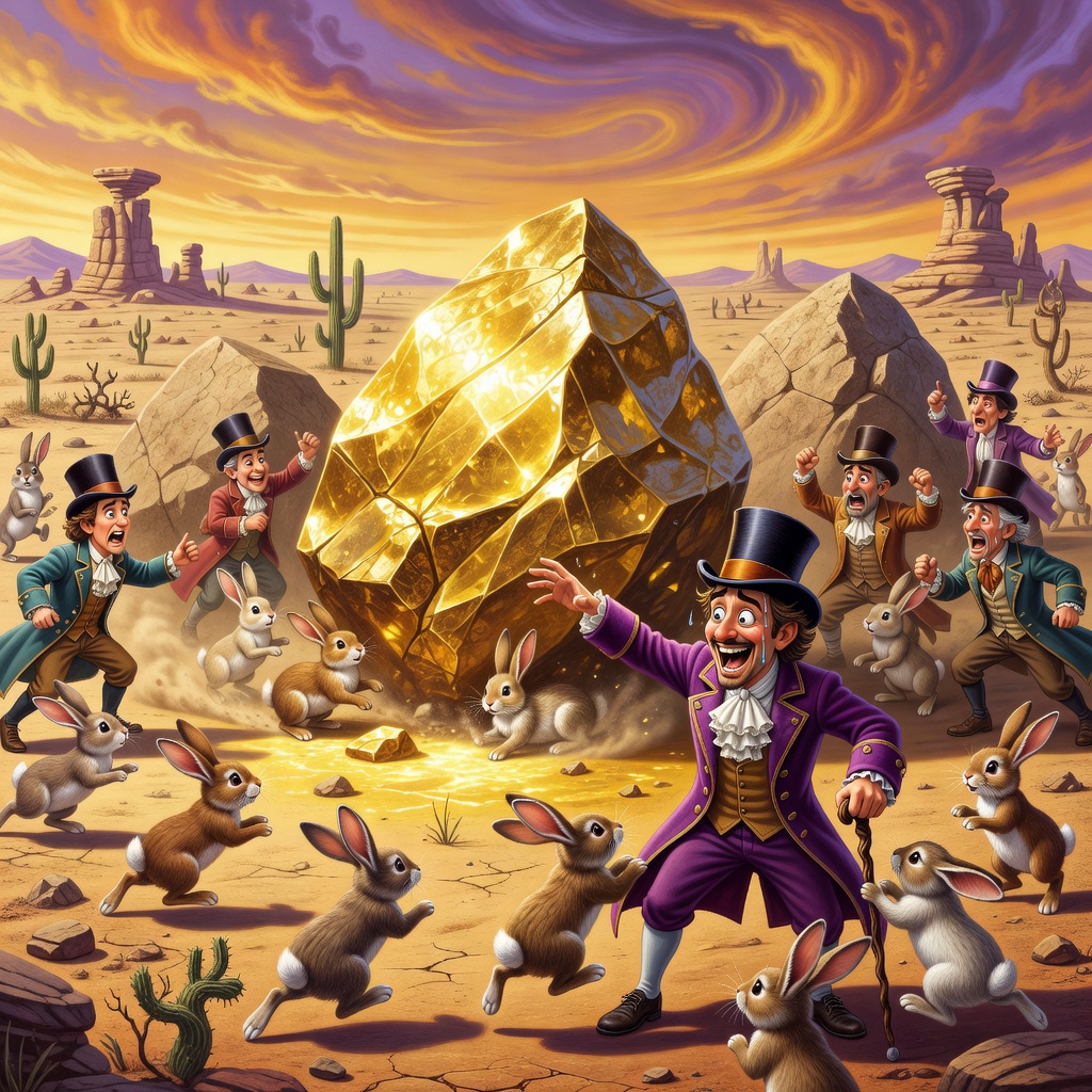 La roca de oro