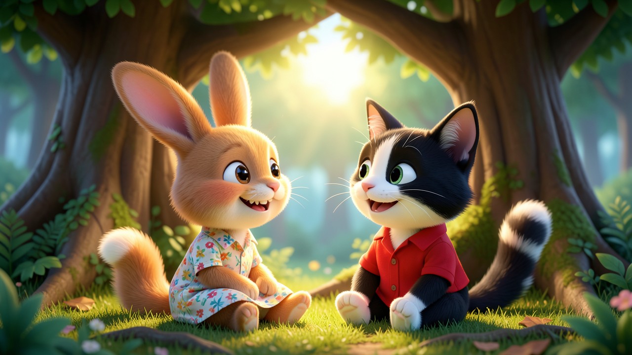 El Conejo y el Gato: Una Amistad Inesperada