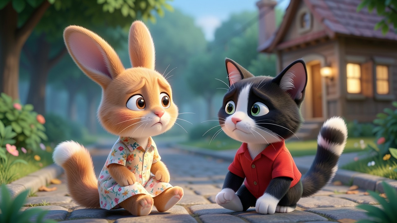 El Conejo y el Gato: Una Amistad Inesperada
