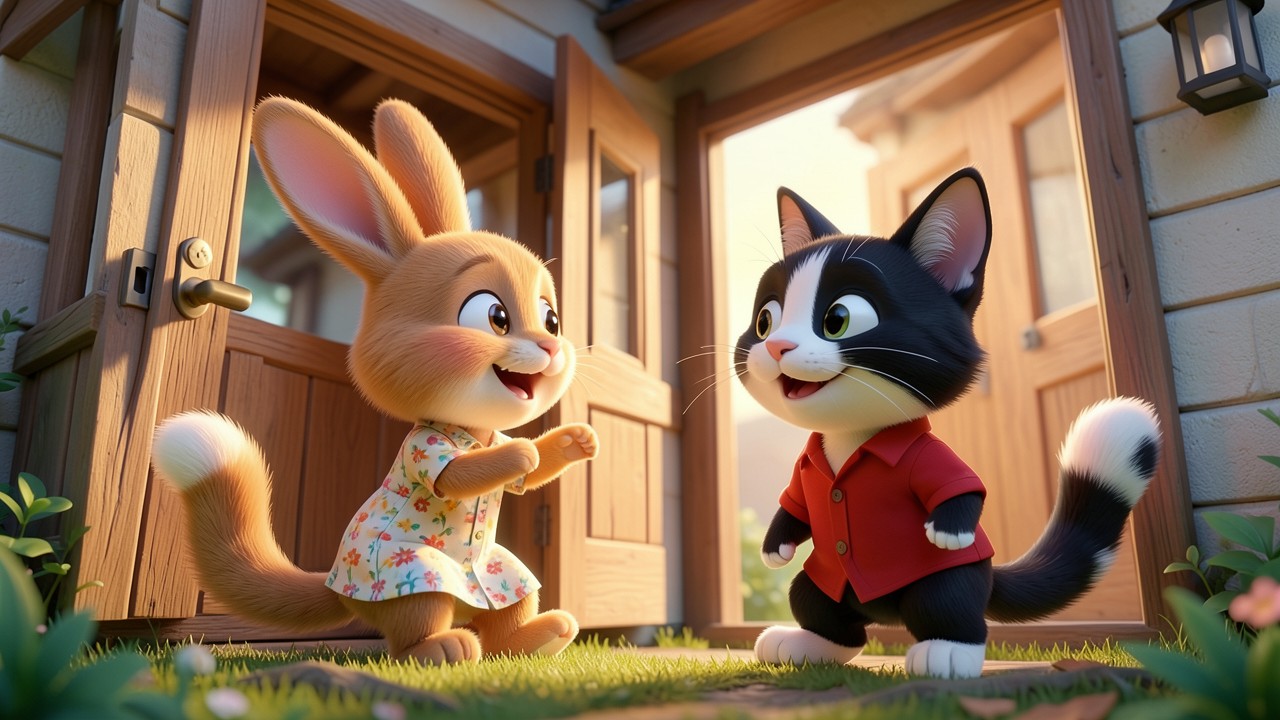 El Conejo y el Gato: Una Amistad Inesperada