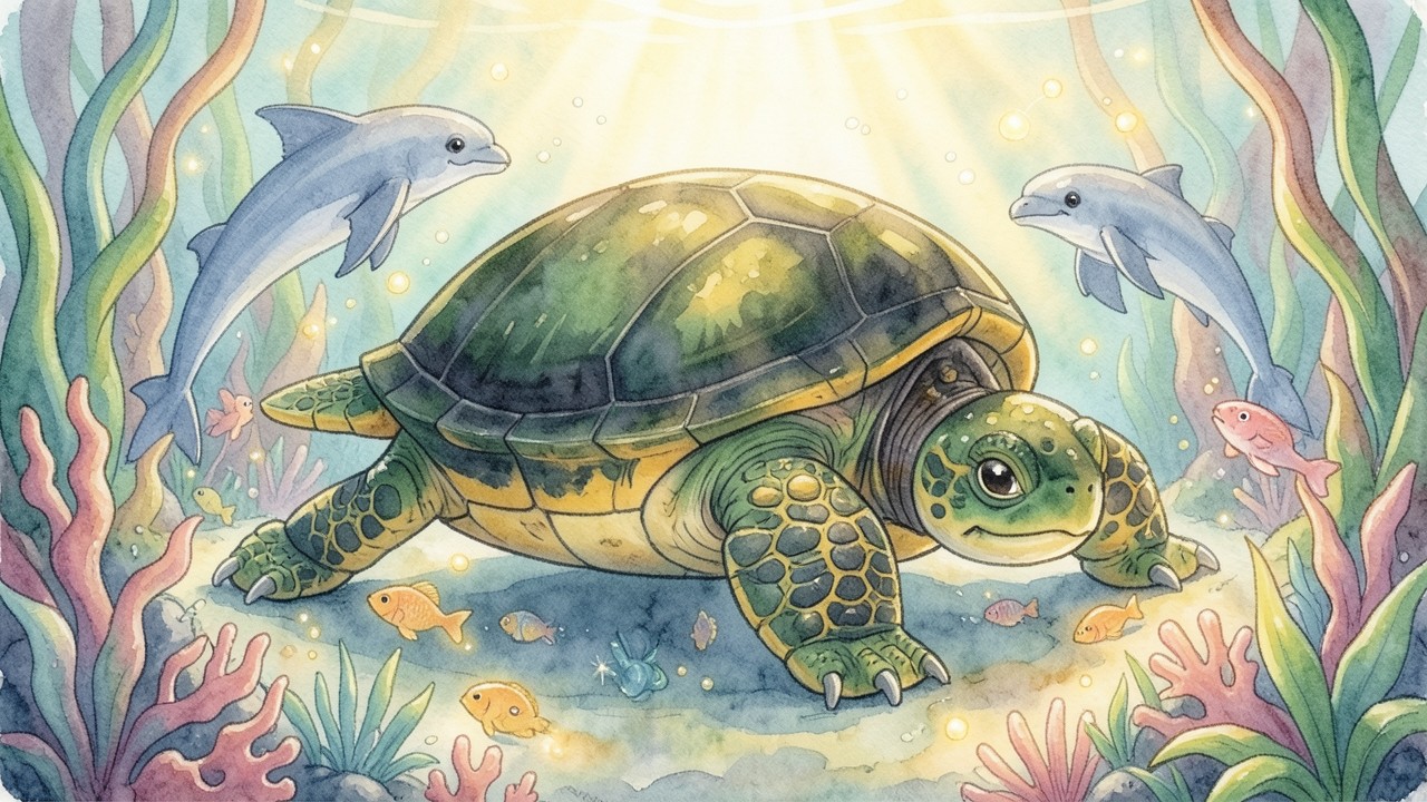 La Tortuga Verde y el Arrecife de Colores