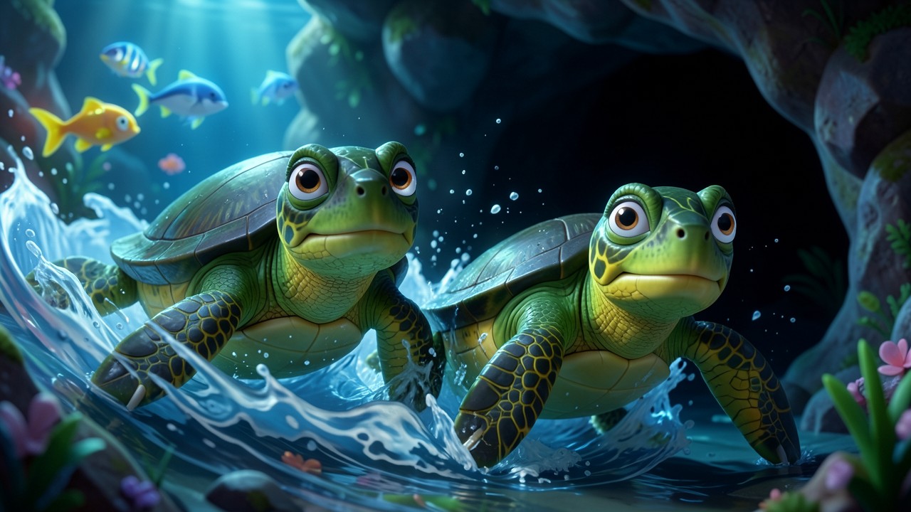 La Tortuga Verde y el Arrecife de Colores