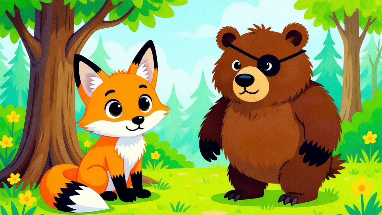 The Grumpy Bear and the Fast Bird — Página 1