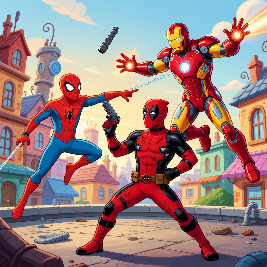 Deadpool vs Spiderman
