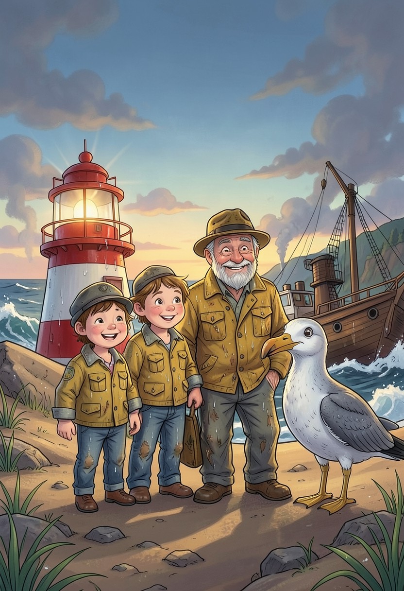 Der kleine Leuchtturm an der Nordsee