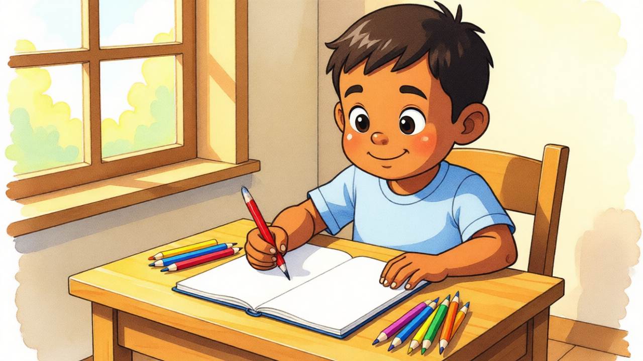 Samuel y el Lápiz Mágico de Oro — Página 1