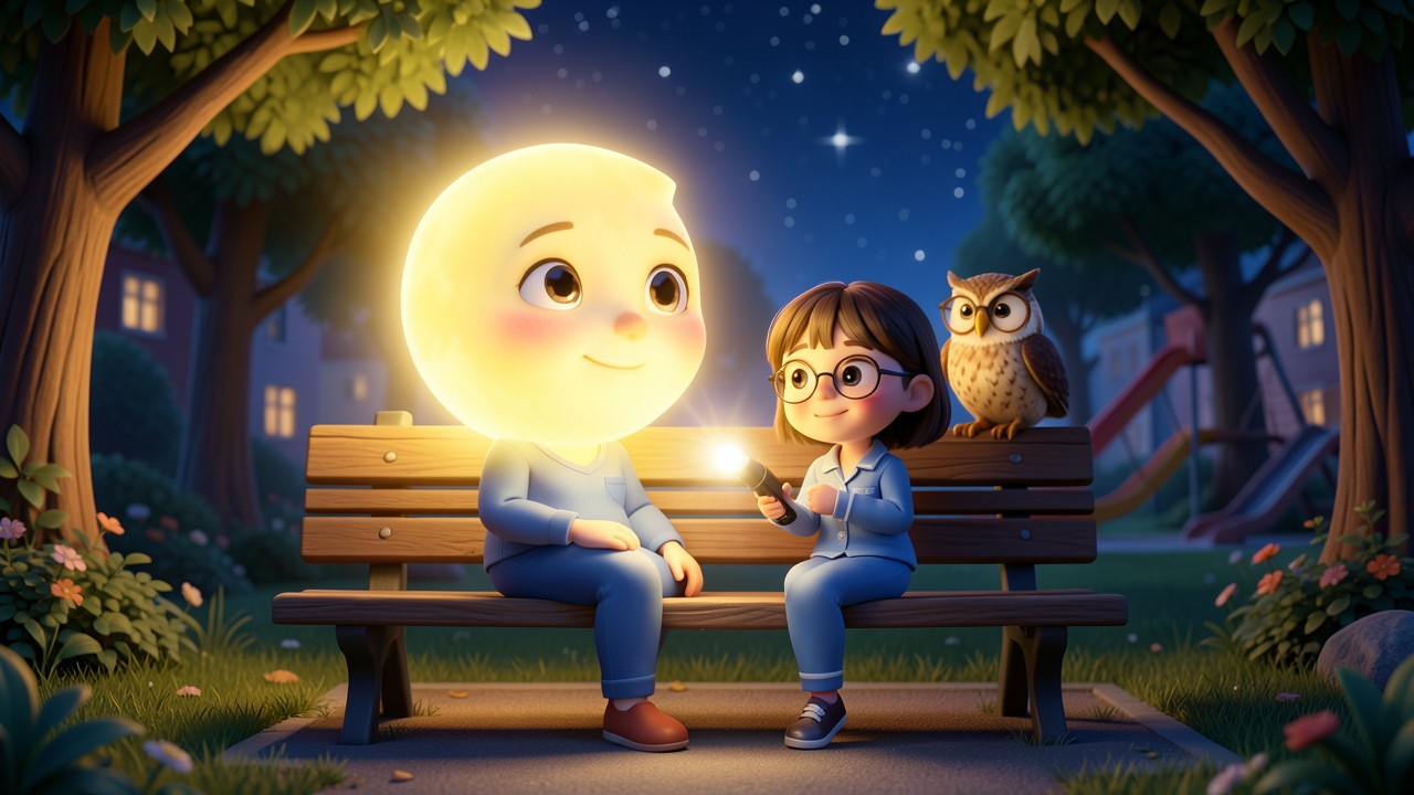 Una fiaba moderna: La luna che si perse nel parco