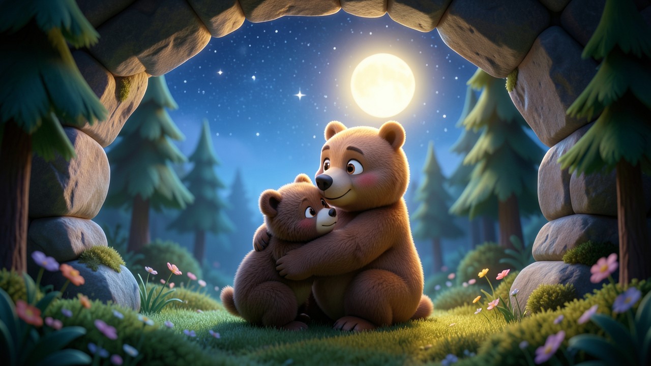 Histoire d'ours pour dormir : Le petit ourson qui ne voulait pas s'endormir