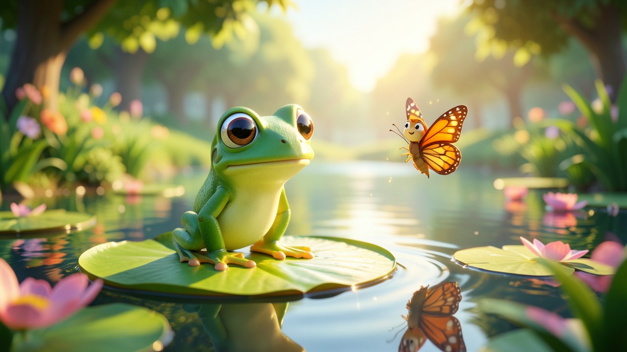 Fabula curta infantil sobre o sapo e o sol