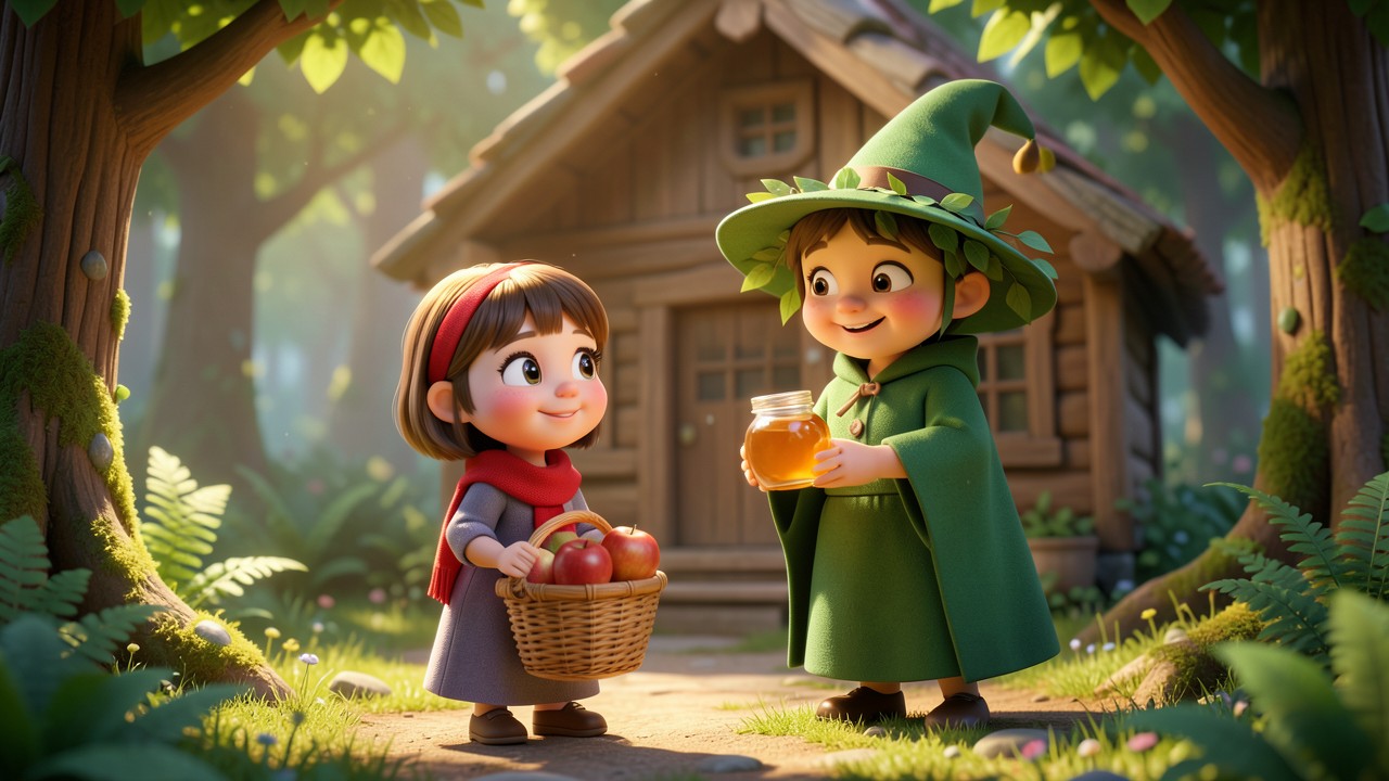El cuento de la bruja y el pastel de manzana