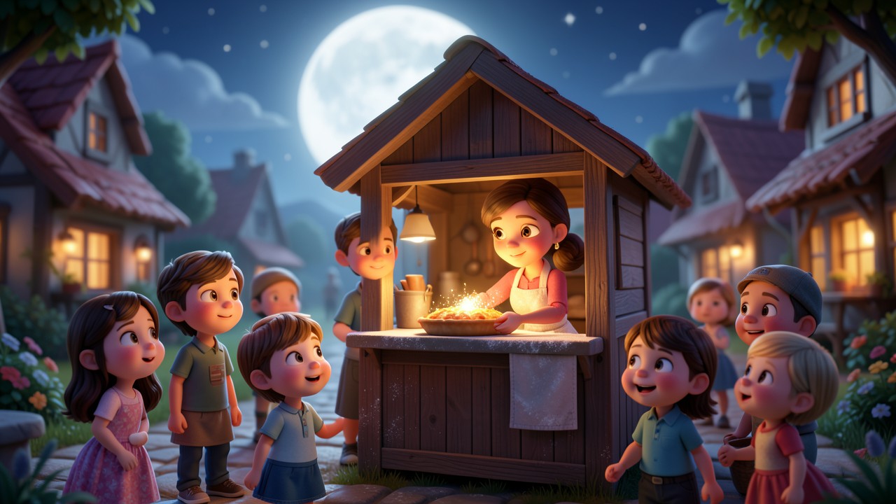A Folk Tales Story: The Moonlight Baker and the Starry Pie