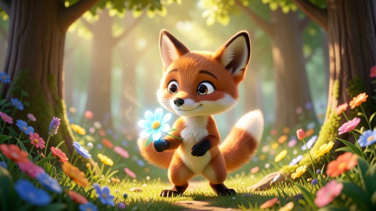 Fabeln zum Lesen: Der kleine Fuchs und das Geheimnis der Blüten