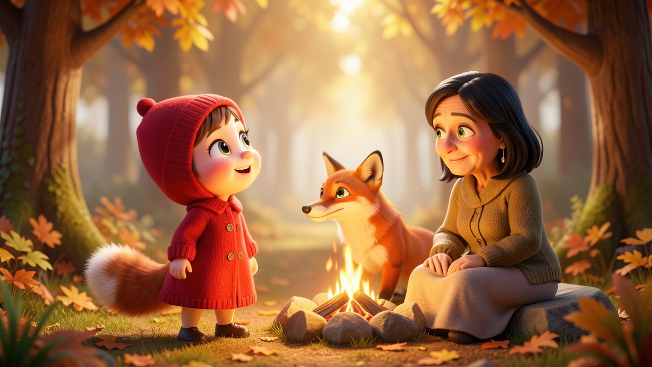Conte le petit chaperon rouge et la forêt enchantée