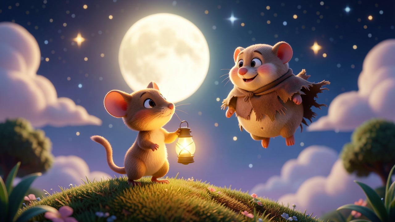 A Small English Story About the Moon and the Mouse
