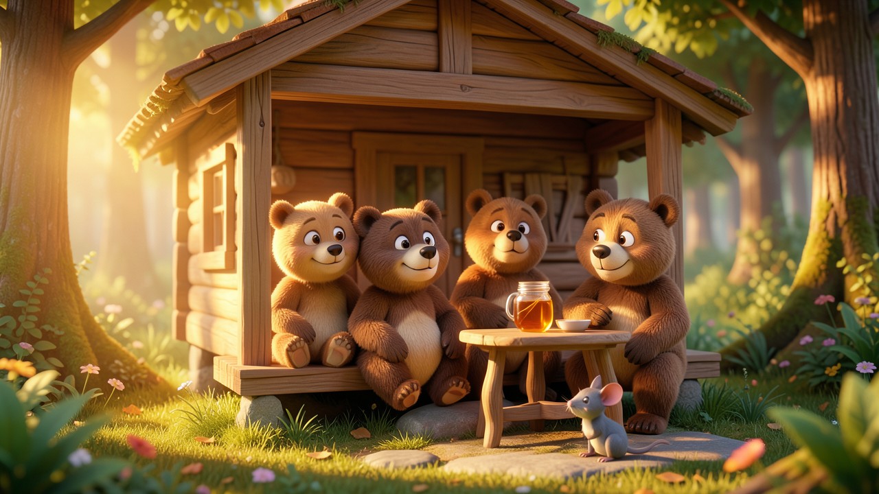 Three Bears Story with Pictures: A Tale of Honey and Harmony