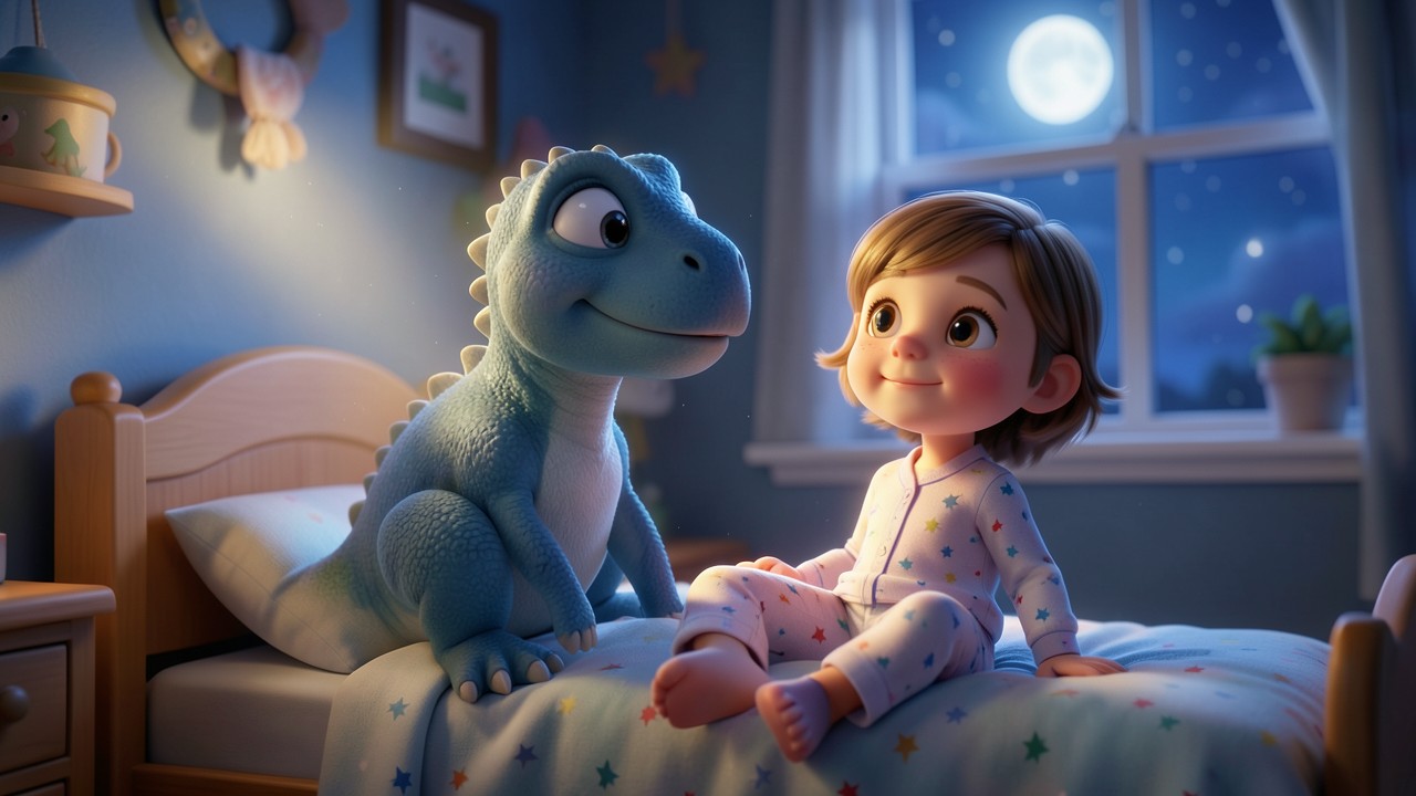 A história de dinossauro para dormir: O Sonho da Pequena Tereza