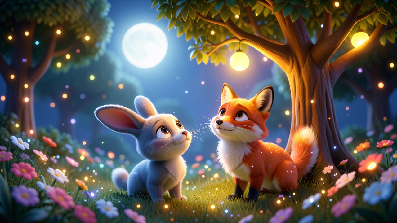 A Bunny Rabbit Story for the Moonlit Meadow