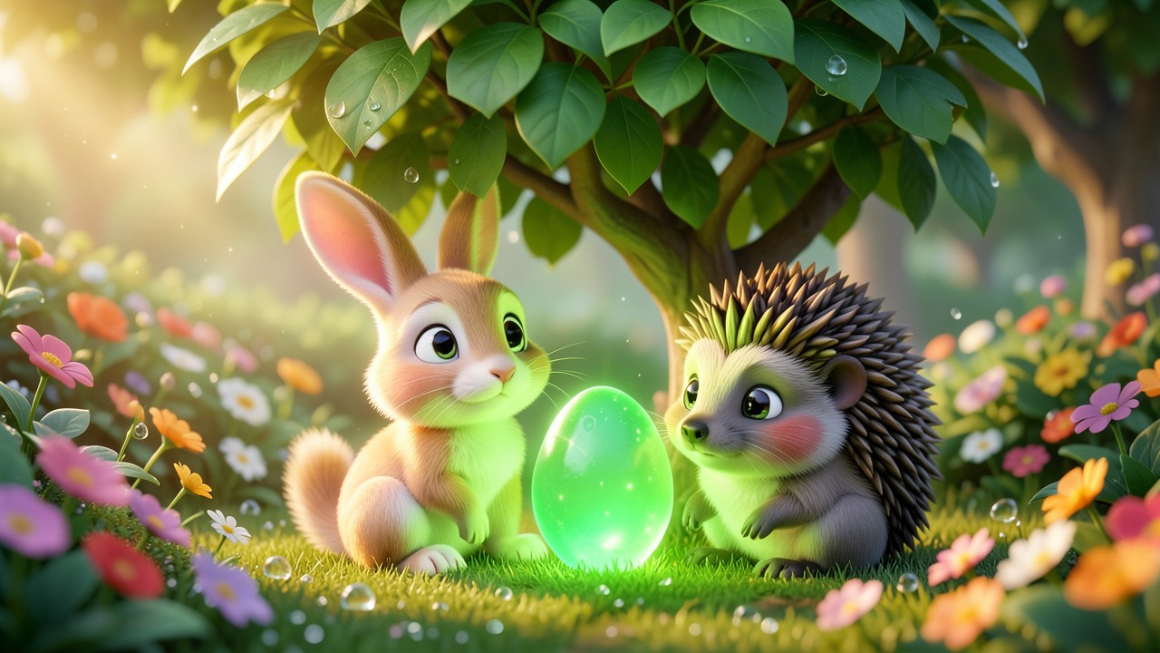 Hase und Igel Fabel: Ein Tag im Garten