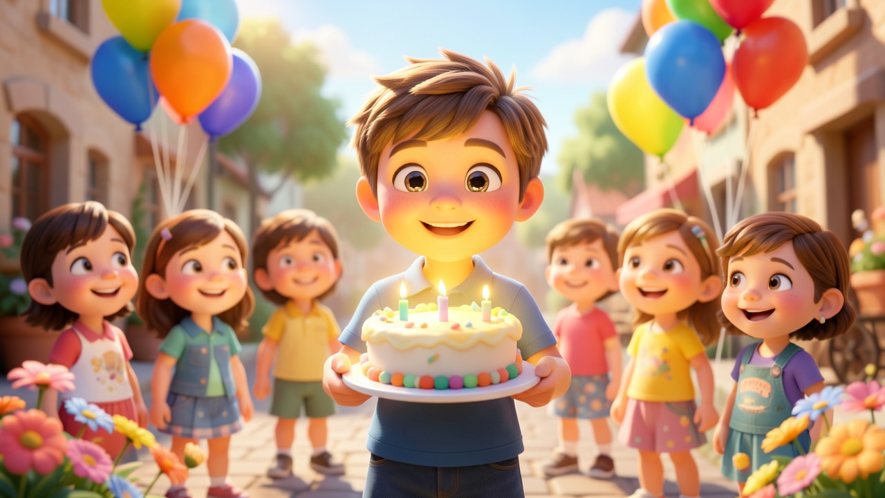 Kurze Geburtstagsgeschichten: Der Kuchen, der zum Lachen kam