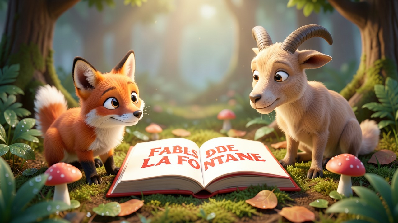 L’animal des fables de la fontaine et la leçon du loup et du renard