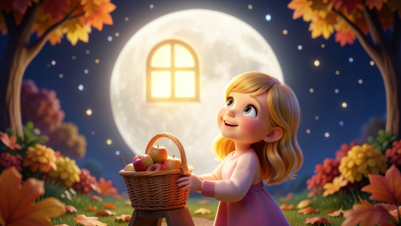 Favole divertenti della buonanotte: La luna e il suo dolce segreto
