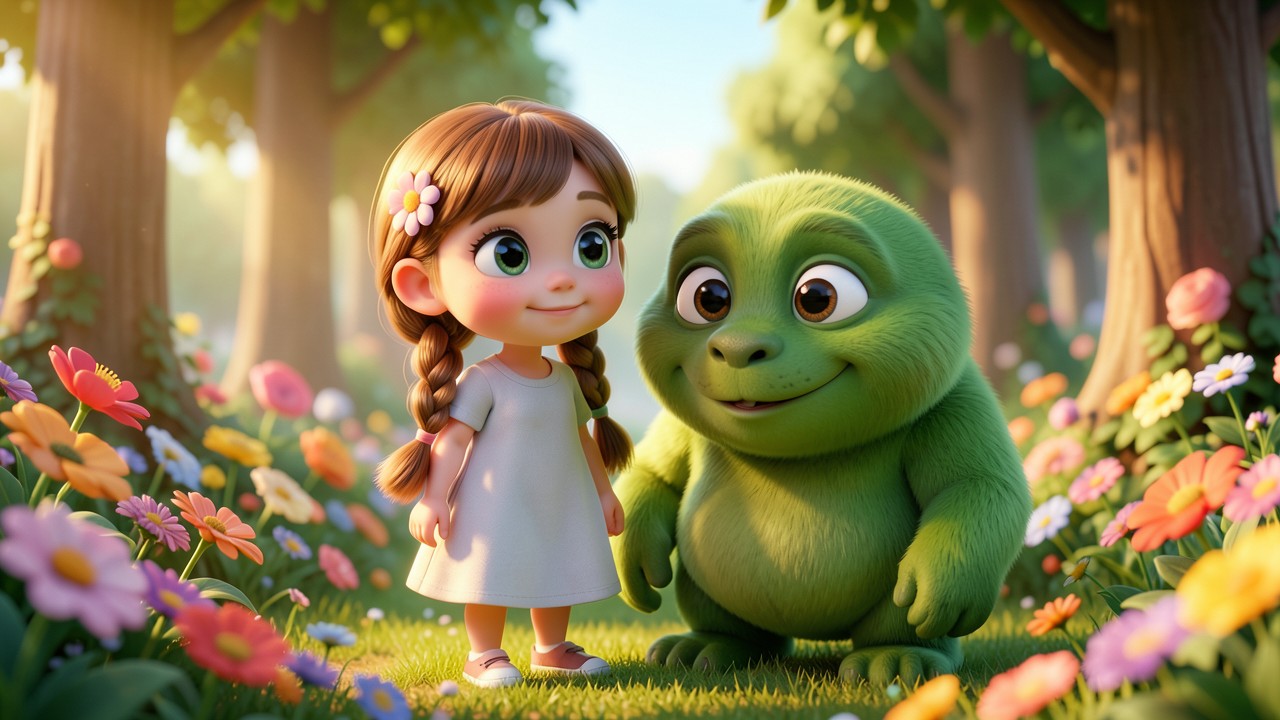 Contos para Crianças: A Menina e o Monstro do Jardim