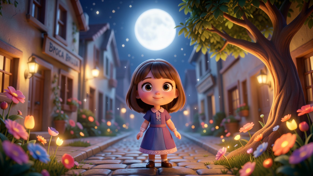Cuentos de la calle Broca Bruja: La niña que escuchaba a la luna