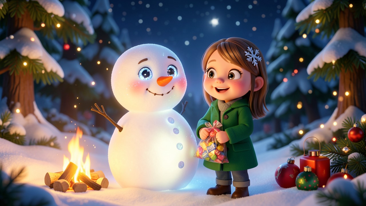Weihnachtsgeschichte vom singenden Schneemann
