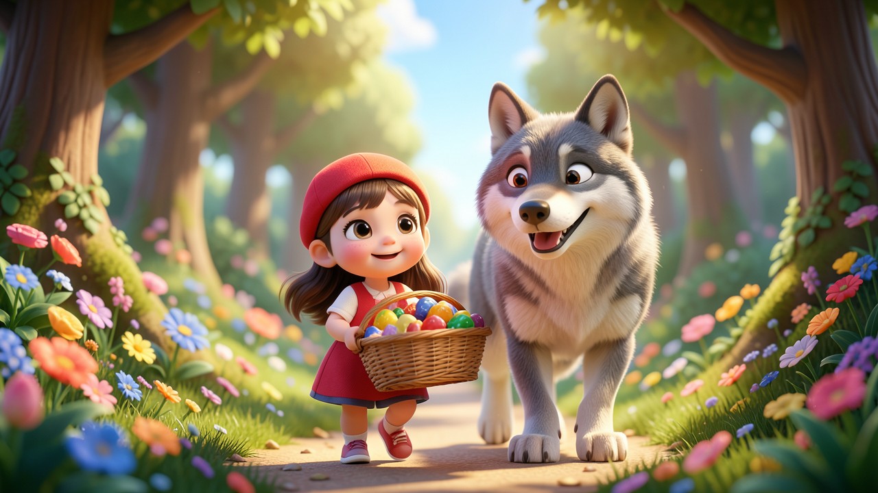 Historinhas Infantil Chapeuzinho Vermelho: A Brincadeira do Cachorro Lobo