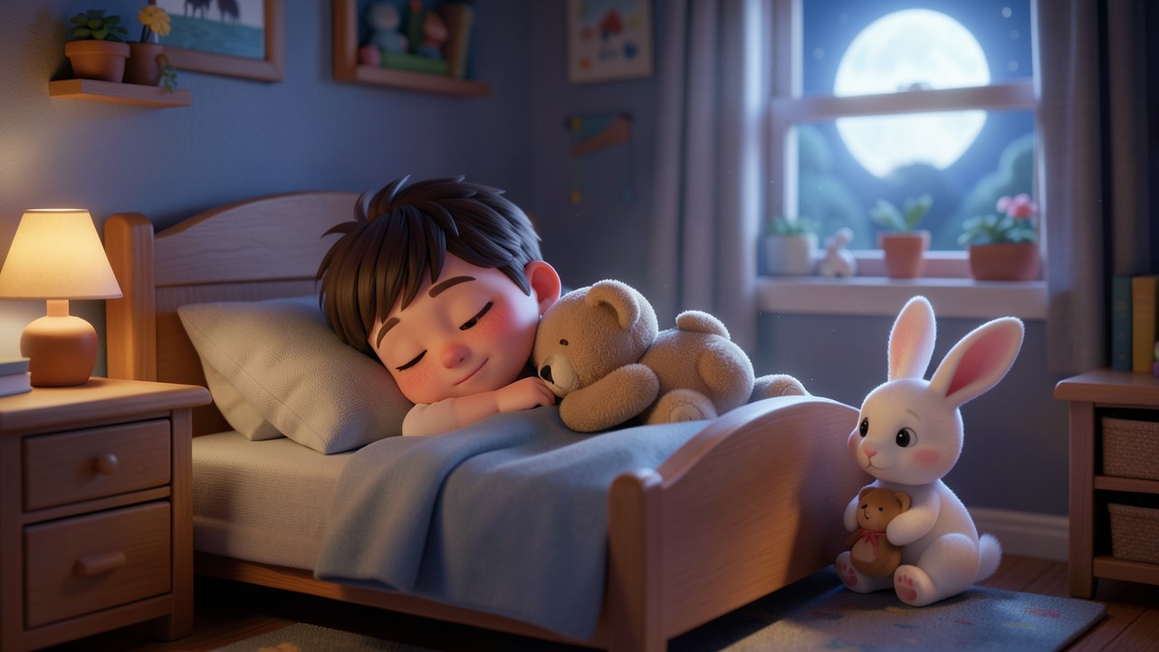 História Infantil para Dormir: O Abraço do Ursinho de Pelúcia