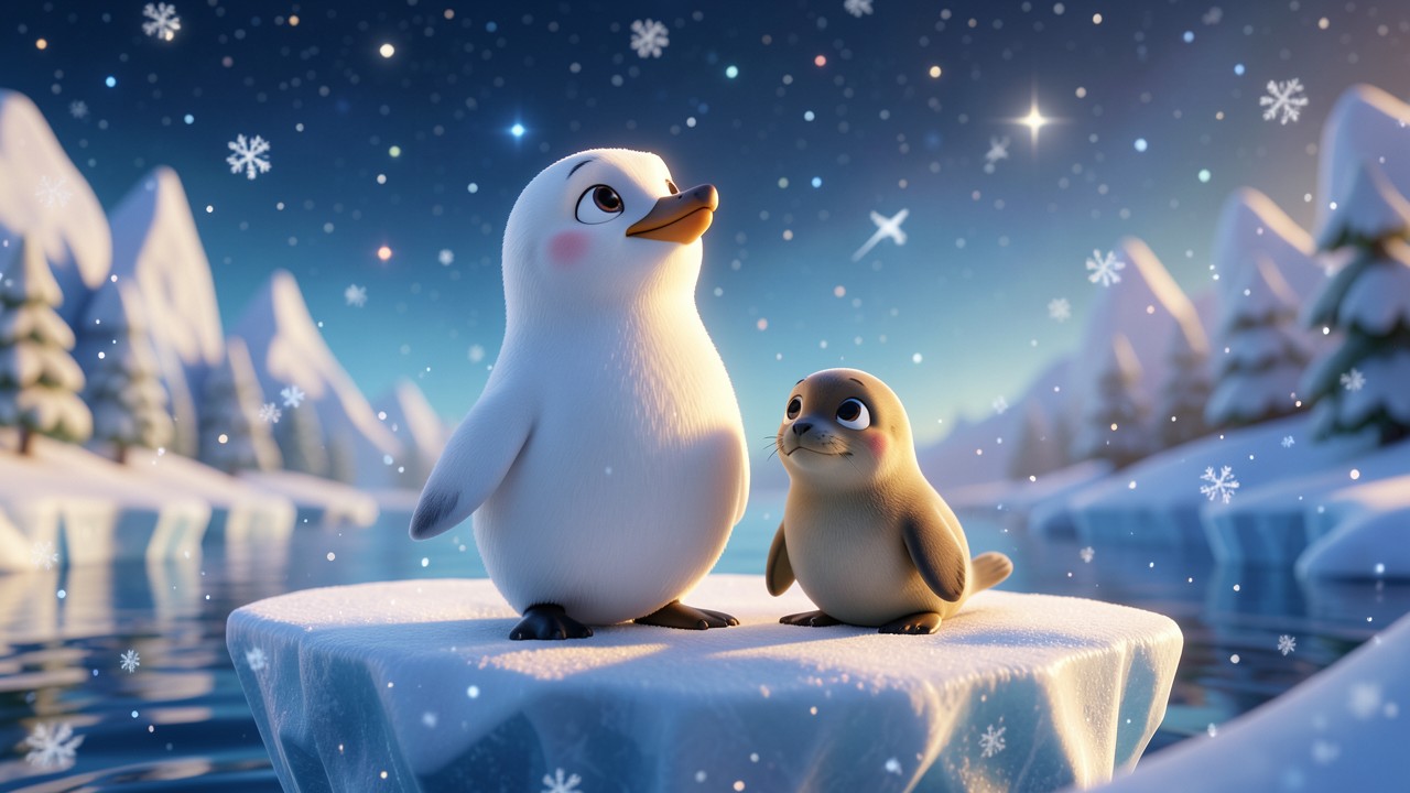 Histórias para ler antes de dormir: O Pinguim Pálido e o Segredo das Estrelas