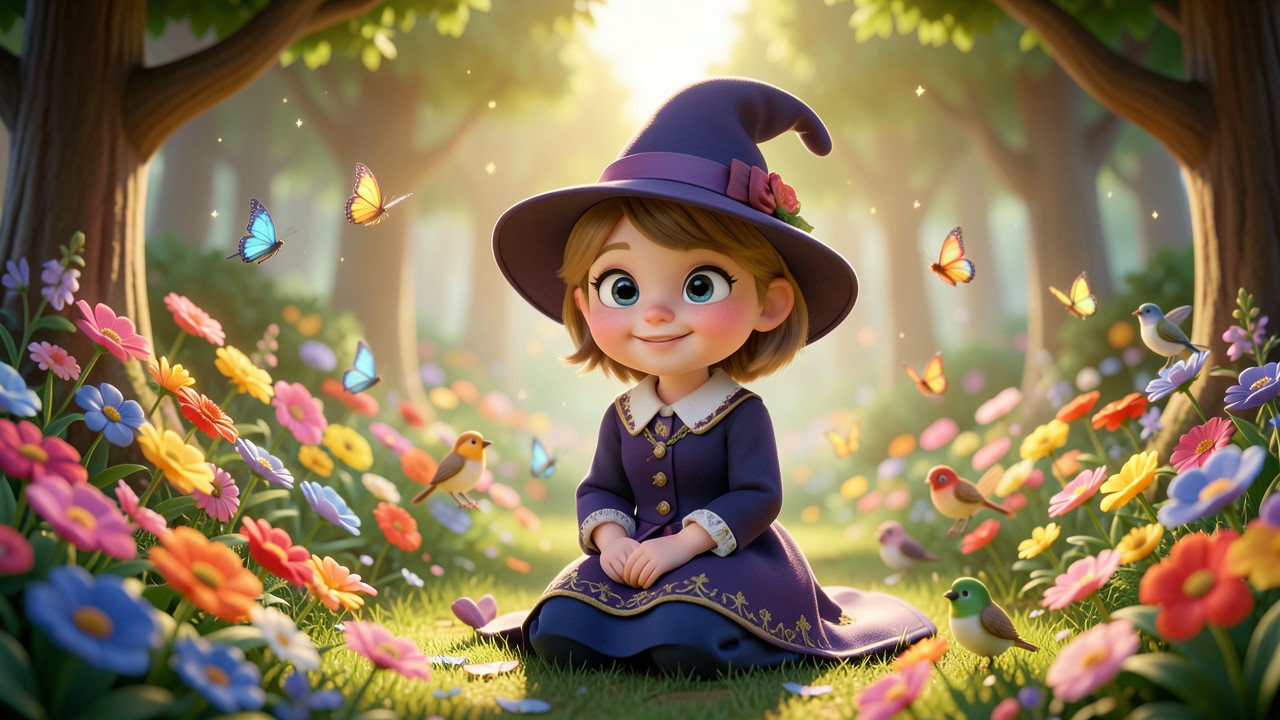 Historinhas de Bruxas: A Bruxa que Amava as Flores