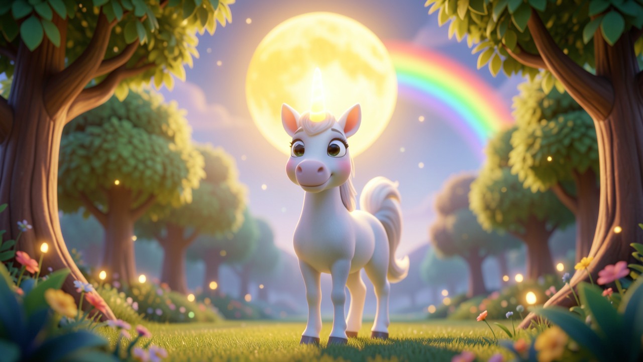 Cuentos de unicornios: La luna que soñaba con colores