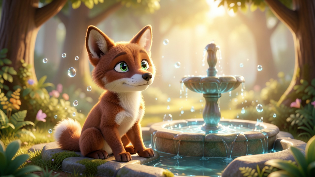 Histoire pour les tout petits : Le Petit Loup et la Goutte d'Eau