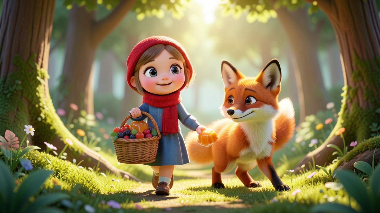 Short Story of Little Red Riding Hood: A Sweet Forest Adventure