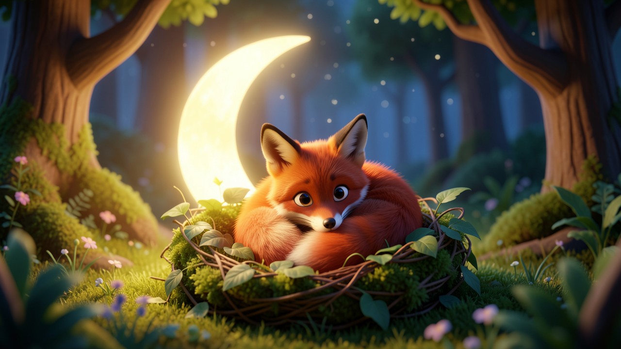 Sleep Meditation Story: The Moonlit Snuggle